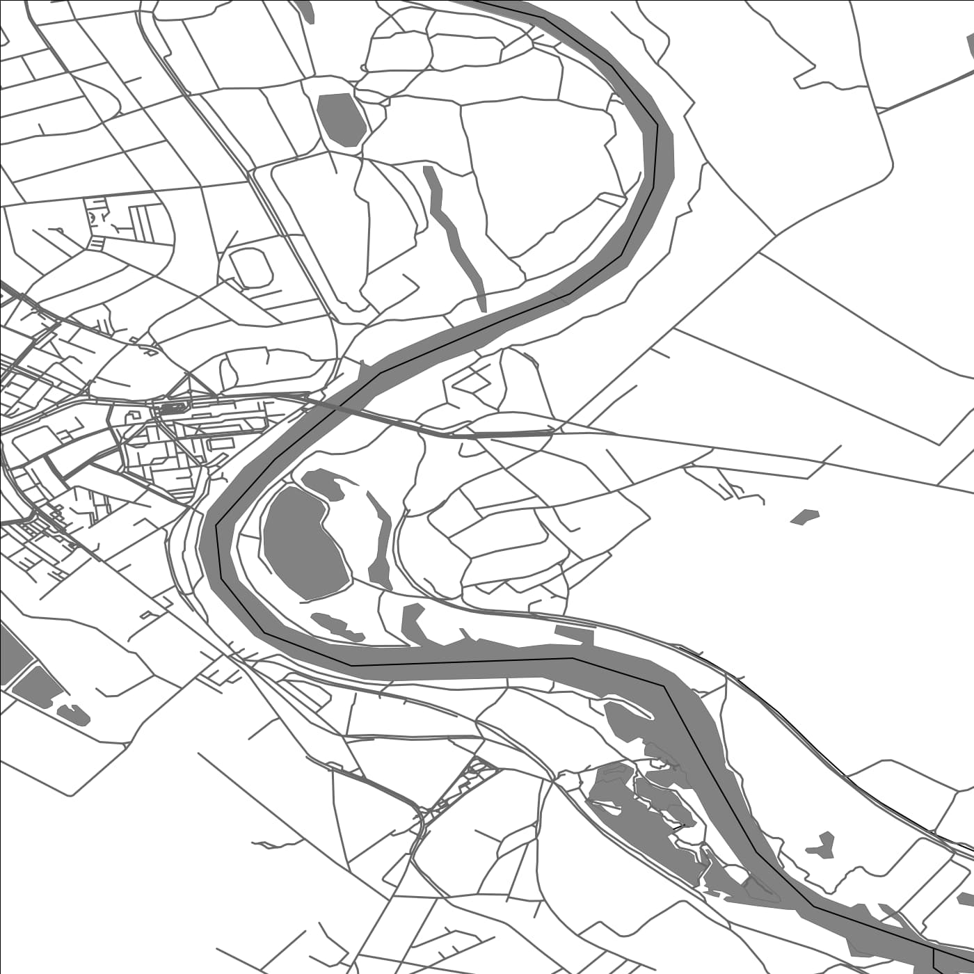 ROAD MAP OF ŠINTAVA, SLOVAKIA BY MAPBAKES