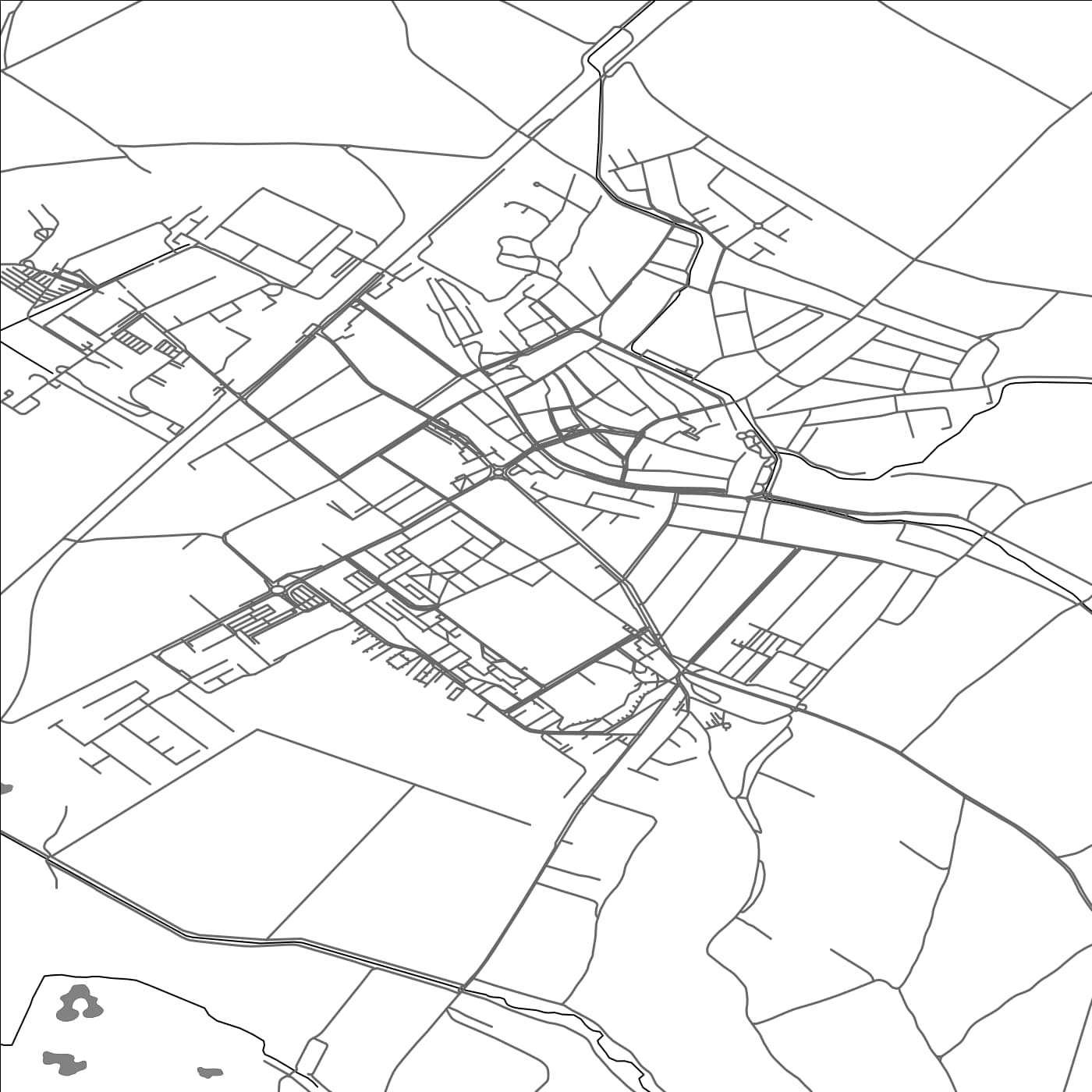 ROAD MAP OF SKALICA, SLOVAKIA BY MAPBAKES