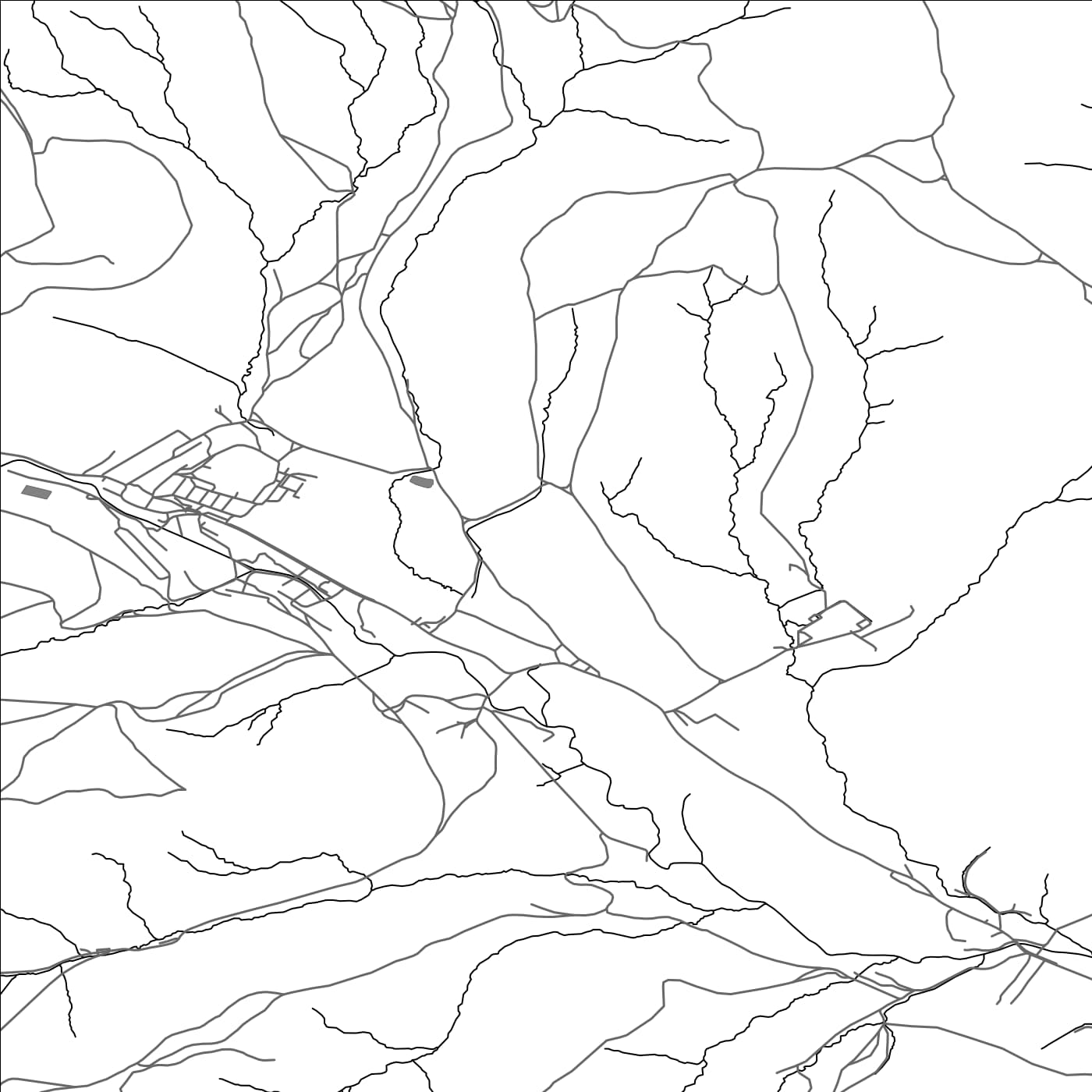 ROAD MAP OF SLAVOŠOVCE, SLOVAKIA BY MAPBAKES