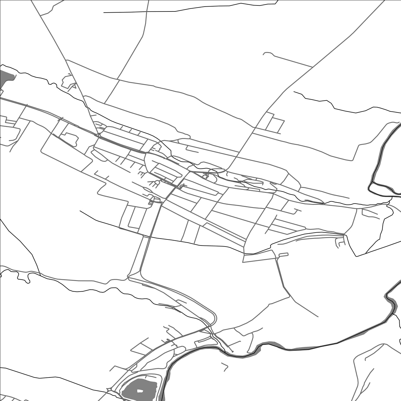 ROAD MAP OF SPIŠSKÁ BELÁ, SLOVAKIA BY MAPBAKES