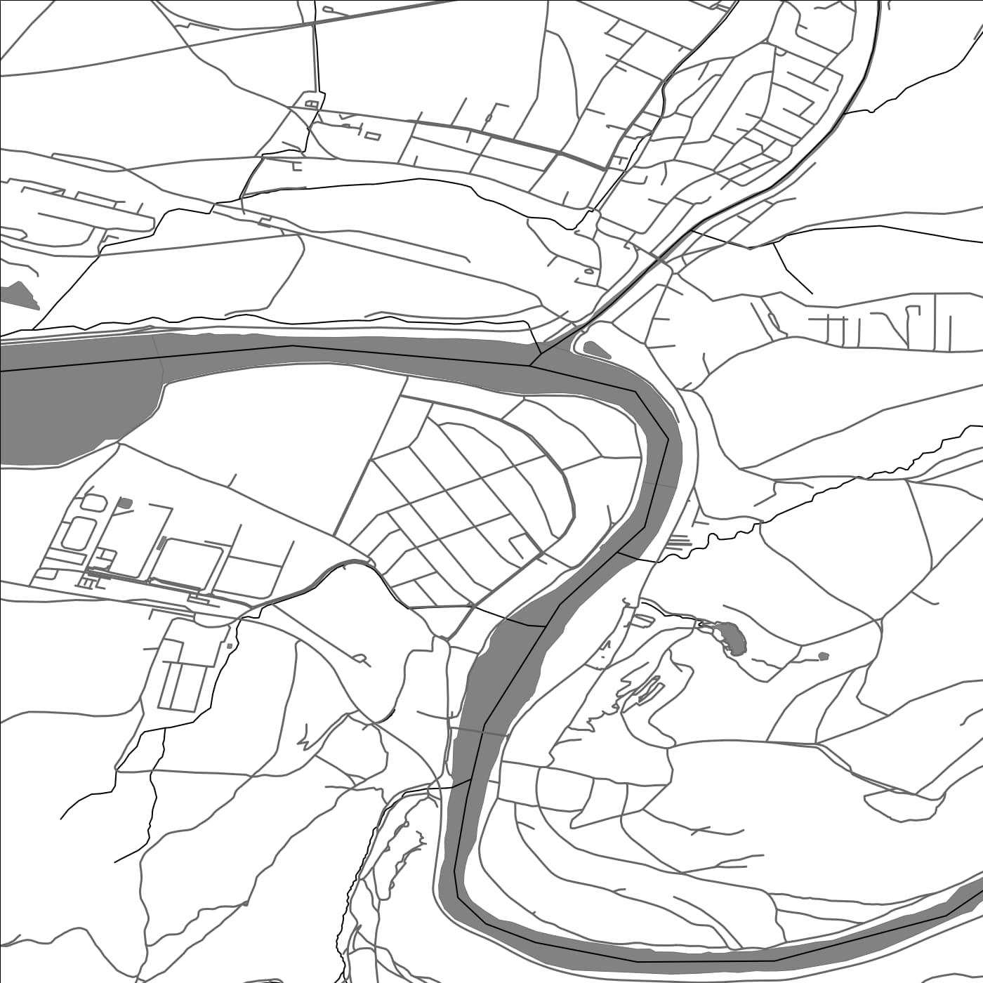 ROAD MAP OF STREČNO, SLOVAKIA BY MAPBAKES