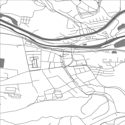 ROAD MAP OF SUČANY, SLOVAKIA BY MAPBAKES