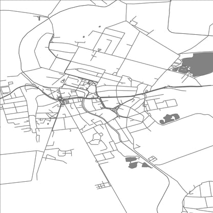 ROAD MAP OF ŠURANY, SLOVAKIA BY MAPBAKES