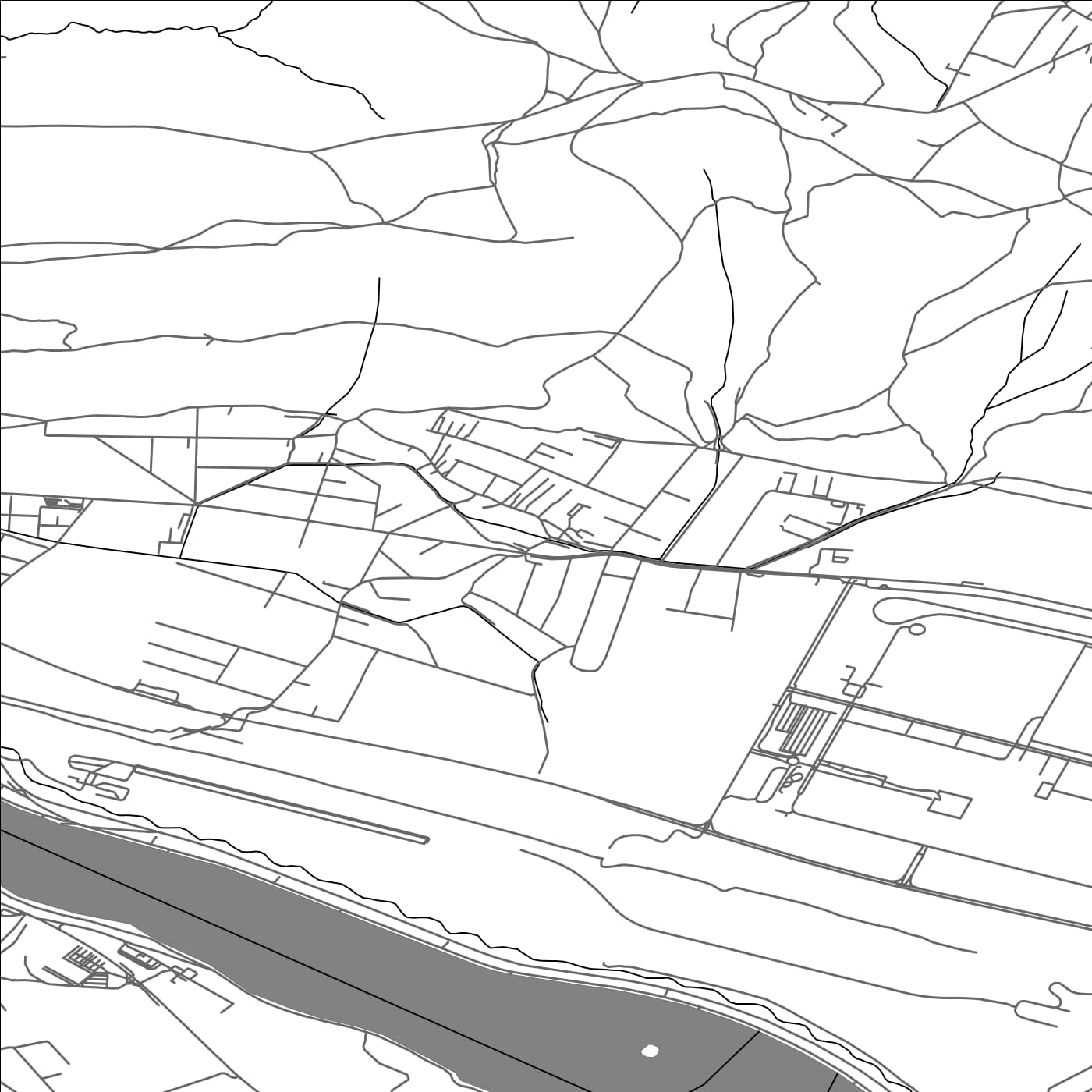 ROAD MAP OF TEPLIČKA NAD VÁHOM, SLOVAKIA BY MAPBAKES