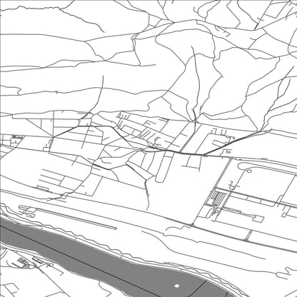 ROAD MAP OF TEPLIČKA NAD VÁHOM, SLOVAKIA BY MAPBAKES