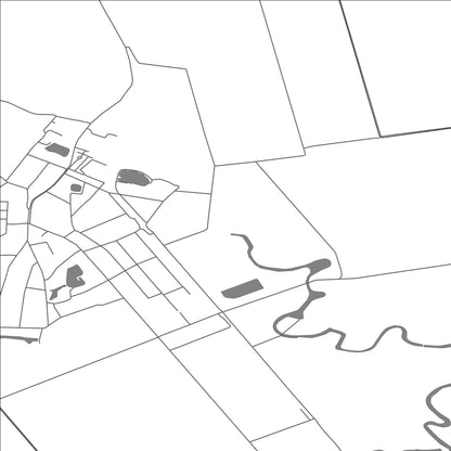 ROAD MAP OF TEŠEDÍKOVO, SLOVAKIA BY MAPBAKES