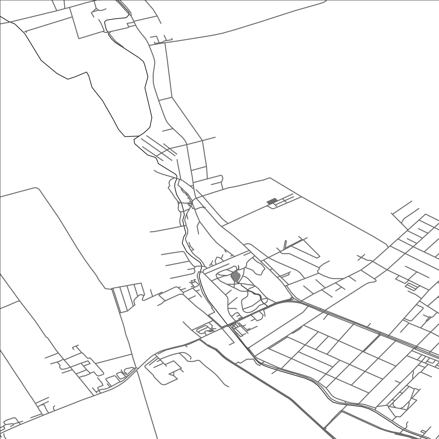 ROAD MAP OF TOVARNÍKY, SLOVAKIA BY MAPBAKES