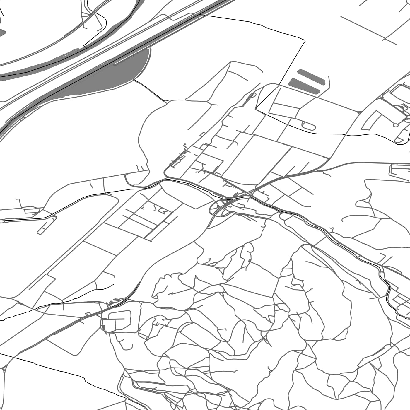 ROAD MAP OF TRENČIANSKA TEPLÁ, SLOVAKIA BY MAPBAKES