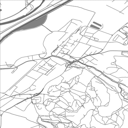 ROAD MAP OF TRENČIANSKA TEPLÁ, SLOVAKIA BY MAPBAKES