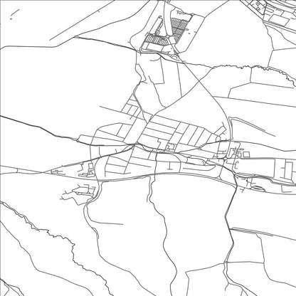 ROAD MAP OF TRENČIANSKA TURNÁ, SLOVAKIA BY MAPBAKES