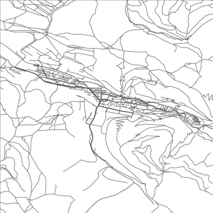 ROAD MAP OF TRENČIANSKE TEPLICE, SLOVAKIA BY MAPBAKES