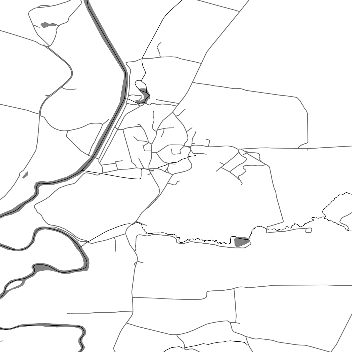 ROAD MAP OF TRSTENÉ PRI HORNÁDE, SLOVAKIA BY MAPBAKES