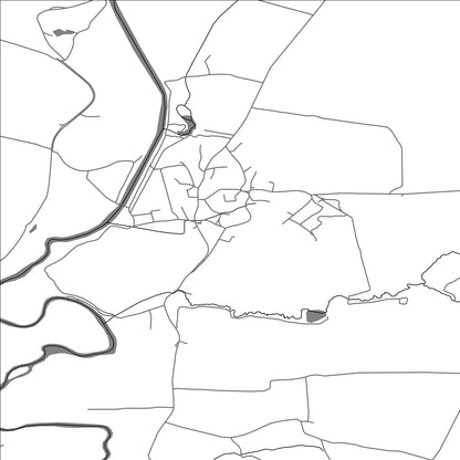 ROAD MAP OF TRSTENÉ PRI HORNÁDE, SLOVAKIA BY MAPBAKES