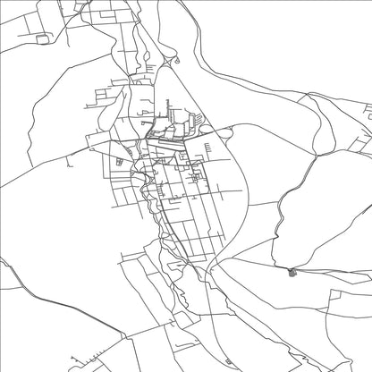 ROAD MAP OF TURČIANSKE TEPLICE, SLOVAKIA BY MAPBAKES