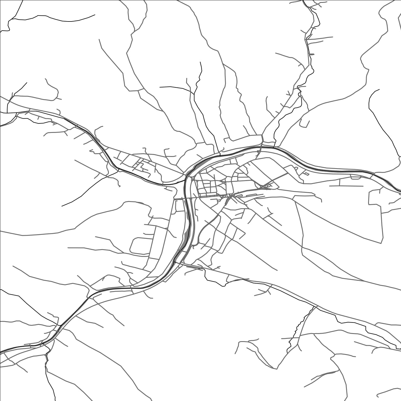 ROAD MAP OF TURZOVKA, SLOVAKIA BY MAPBAKES