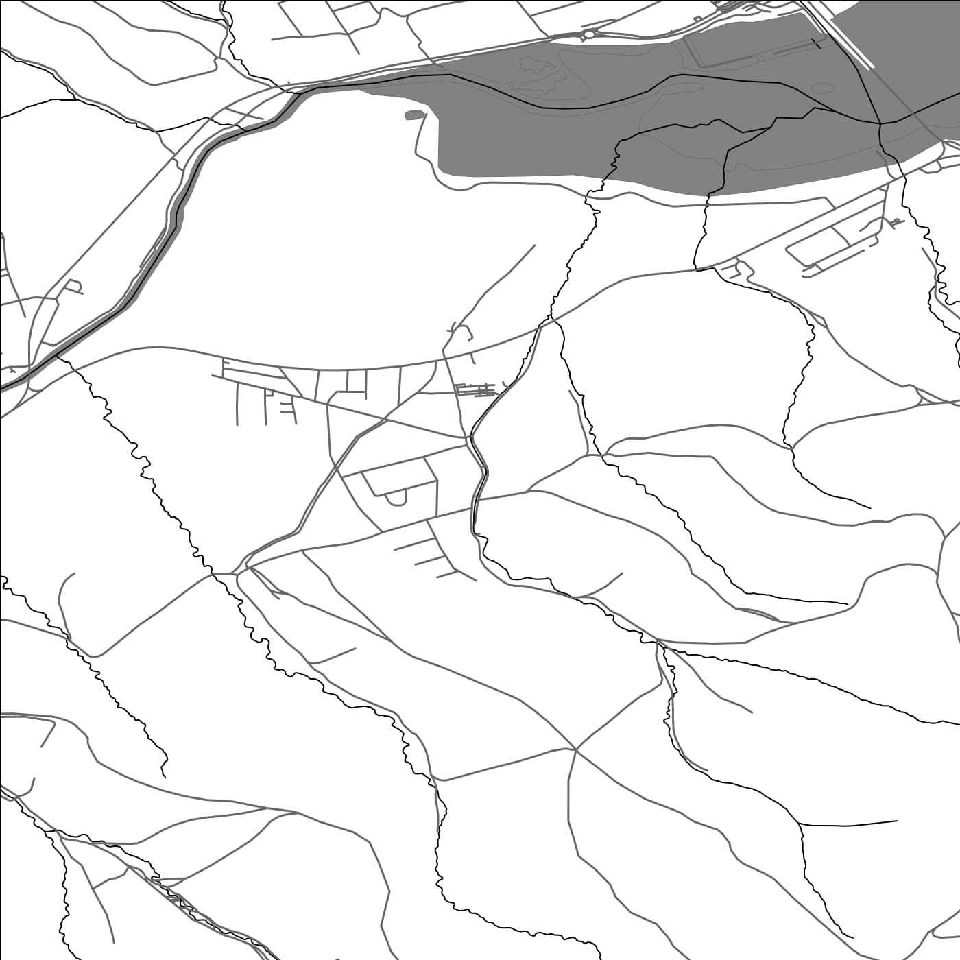 ROAD MAP OF VAVREČKA, SLOVAKIA BY MAPBAKES