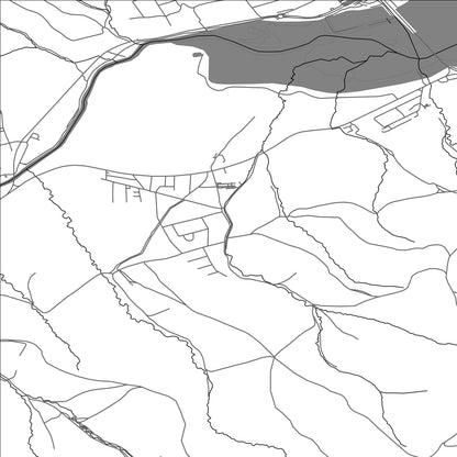 ROAD MAP OF VAVREČKA, SLOVAKIA BY MAPBAKES