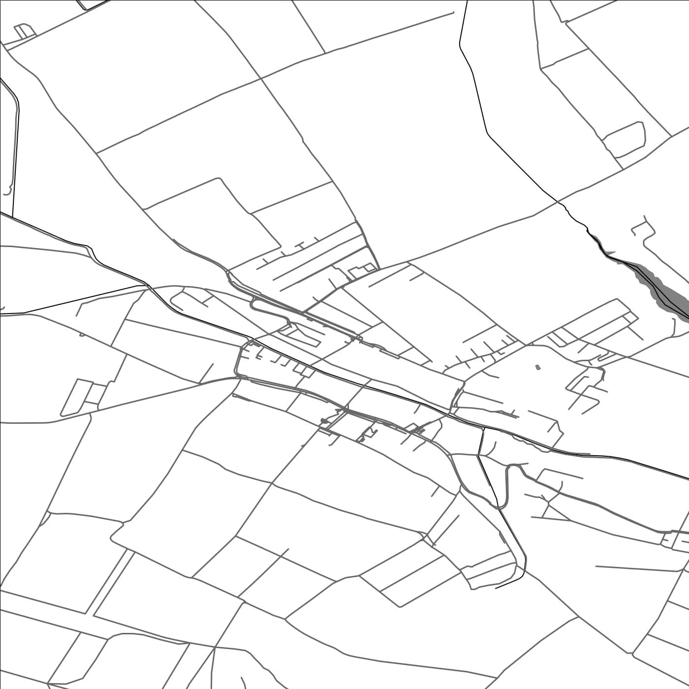 ROAD MAP OF VEĽKÉ ČANÍKOVCE, SLOVAKIA BY MAPBAKES