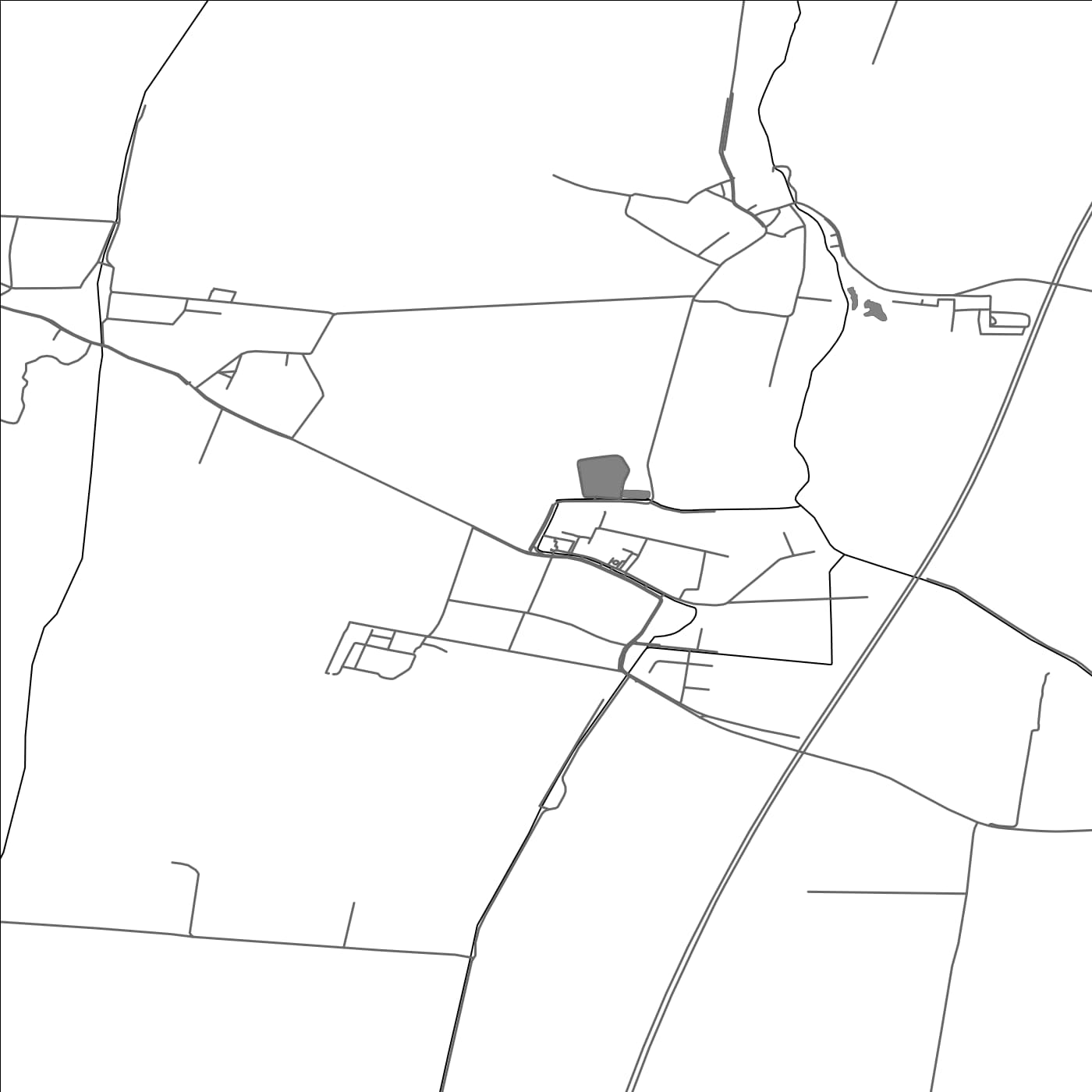 ROAD MAP OF VEĽKÉ ORVIŠTE, SLOVAKIA BY MAPBAKES