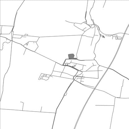 ROAD MAP OF VEĽKÉ ORVIŠTE, SLOVAKIA BY MAPBAKES