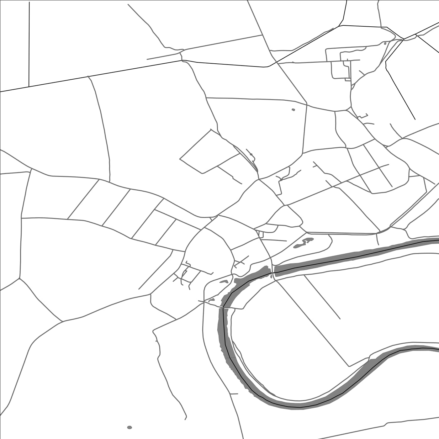 ROAD MAP OF VEĽKÉ TRAKANY, SLOVAKIA BY MAPBAKES