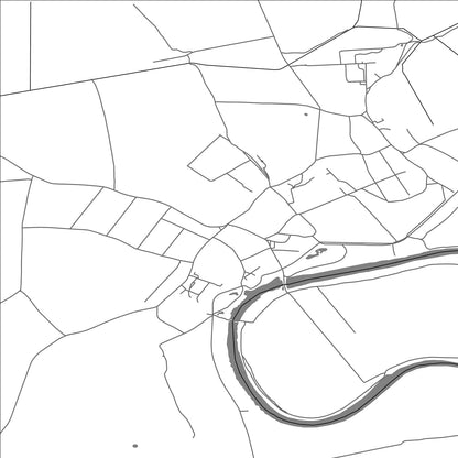 ROAD MAP OF VEĽKÉ TRAKANY, SLOVAKIA BY MAPBAKES