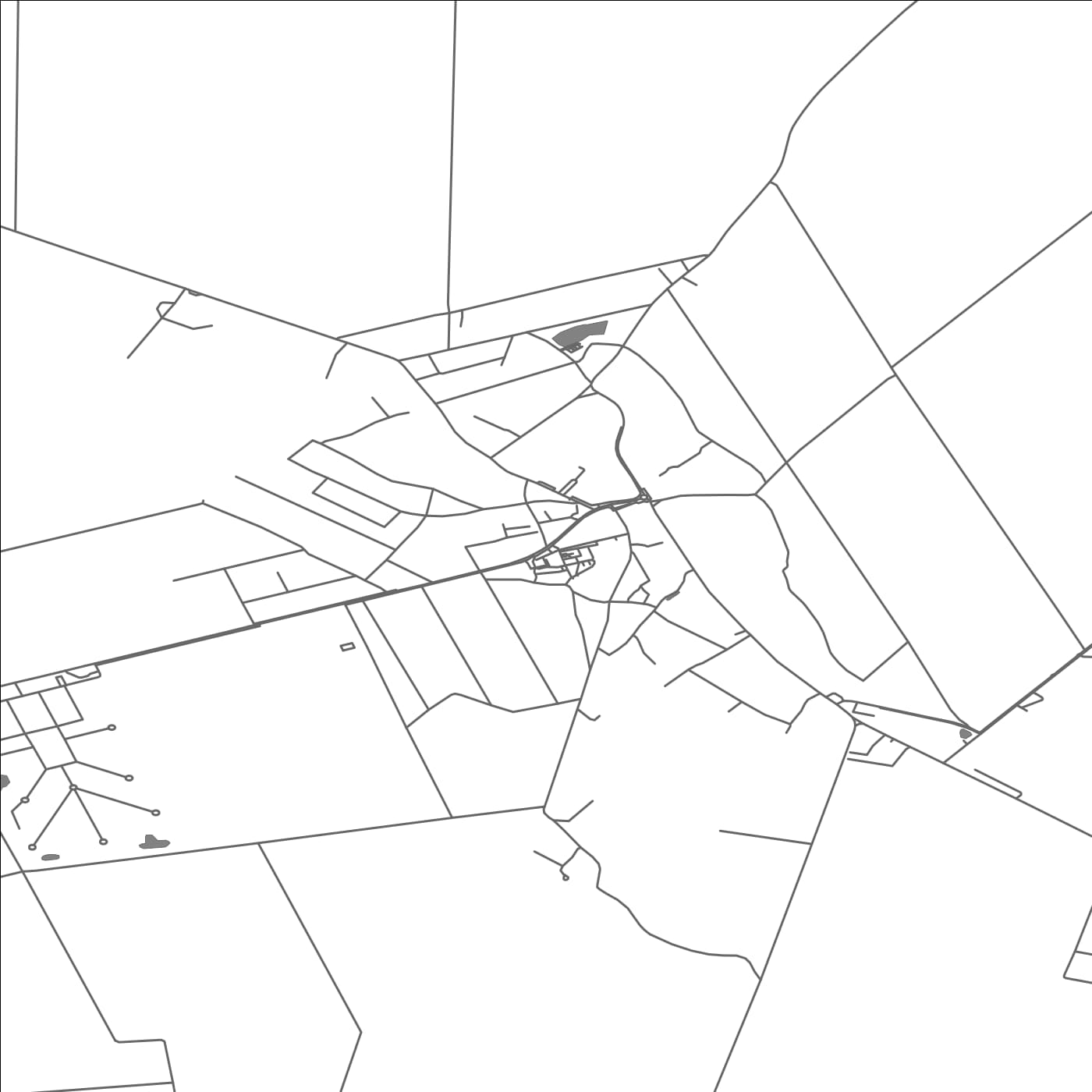 ROAD MAP OF VEĽKÉ ÚĽANY, SLOVAKIA BY MAPBAKES