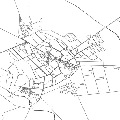 ROAD MAP OF VEĽKÝ MEDER, SLOVAKIA BY MAPBAKES