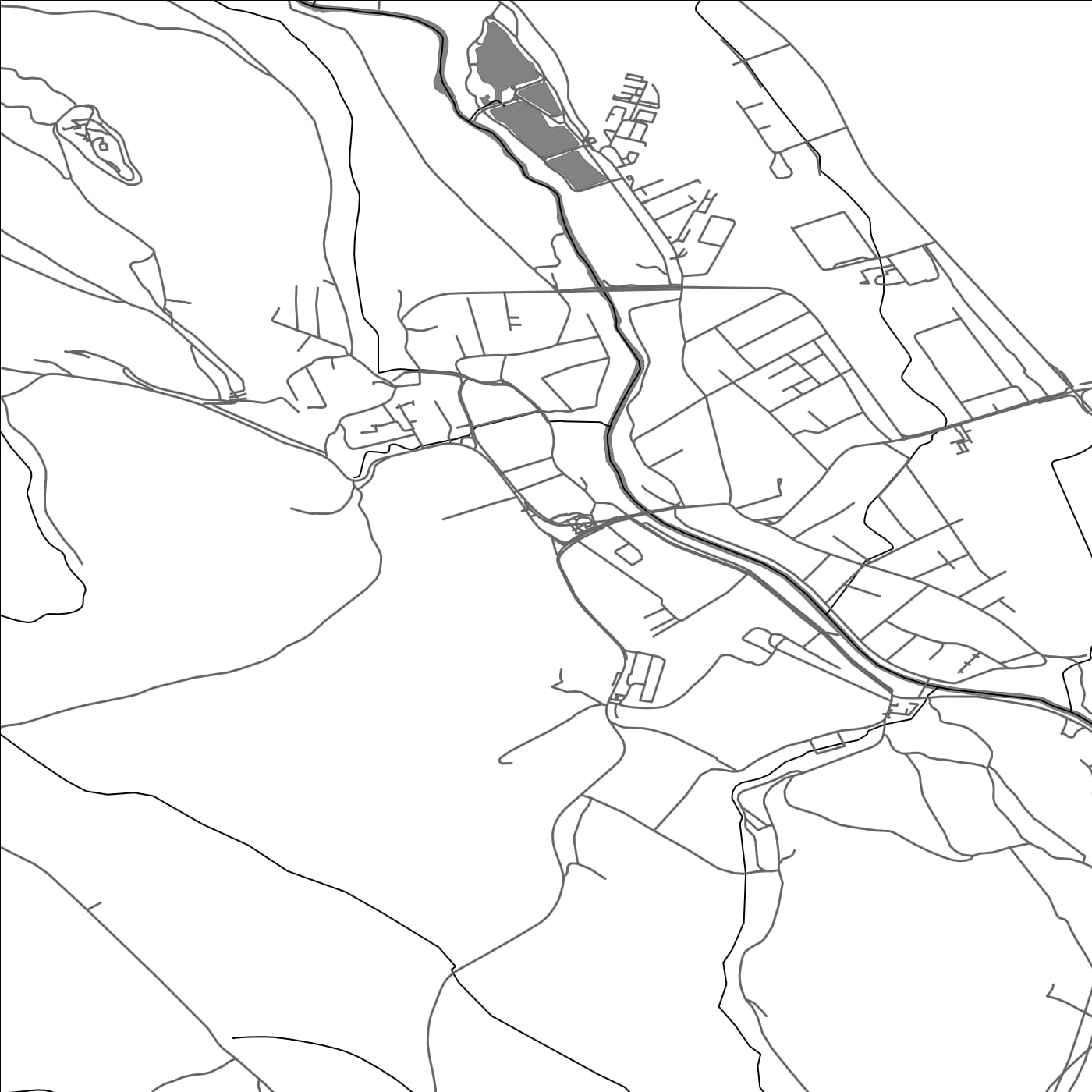 ROAD MAP OF VEĽKÝ ŠARIŠ, SLOVAKIA BY MAPBAKES