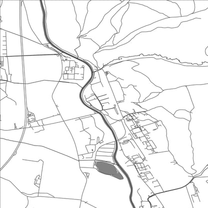 ROAD MAP OF VLKANOVÁ, SLOVAKIA BY MAPBAKES