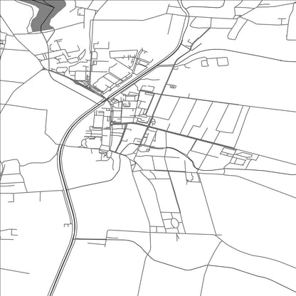 ROAD MAP OF VRÁBLE, SLOVAKIA BY MAPBAKES