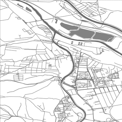 ROAD MAP OF VRÚTKY, SLOVAKIA BY MAPBAKES