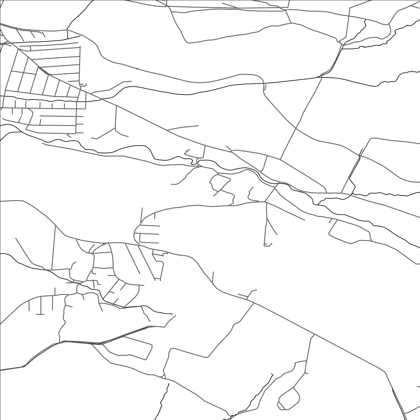 ROAD MAP OF ZÁBORSKÉ, SLOVAKIA BY MAPBAKES