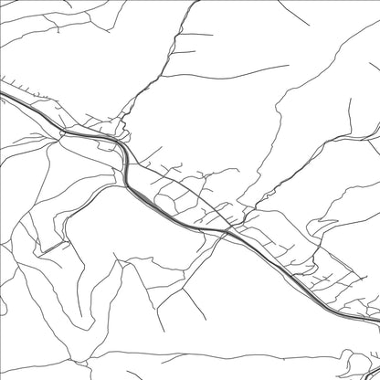 ROAD MAP OF ZBOROV NAD BYSTRICOU, SLOVAKIA BY MAPBAKES