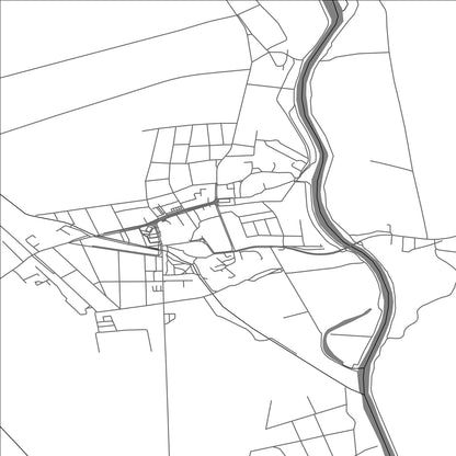 ROAD MAP OF ŽELIEZOVCE, SLOVAKIA BY MAPBAKES