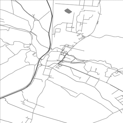 ROAD MAP OF ZEMIANSKE KOSTOĽANY, SLOVAKIA BY MAPBAKES