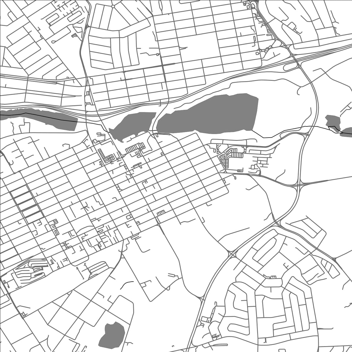 ROAD MAP OF BENONI, SOUTH AFRICA BY MAPBAKES