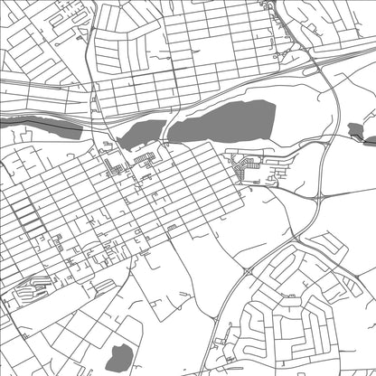 ROAD MAP OF BENONI, SOUTH AFRICA BY MAPBAKES