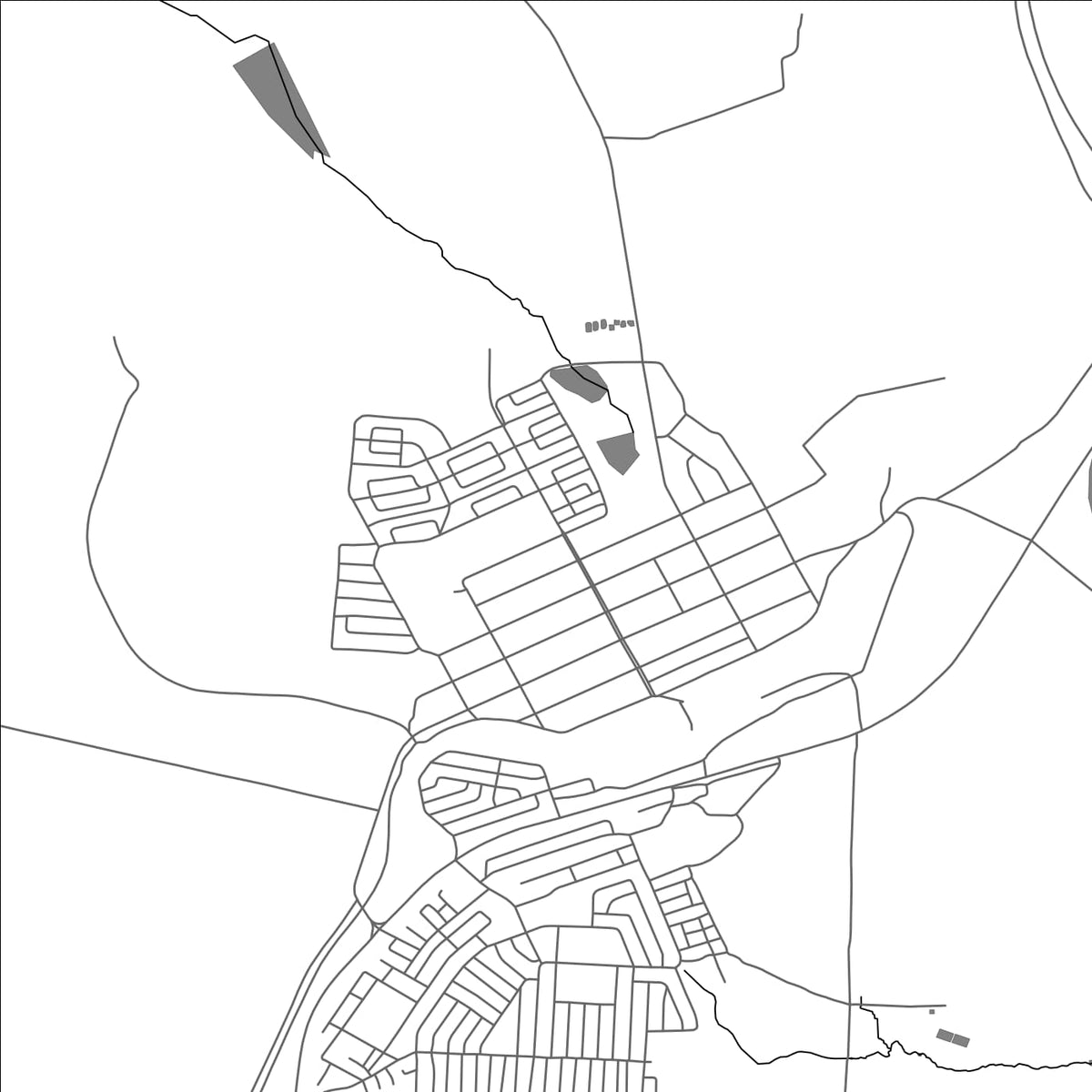 ROAD MAP OF BREYTEN, SOUTH AFRICA BY MAPBAKES
