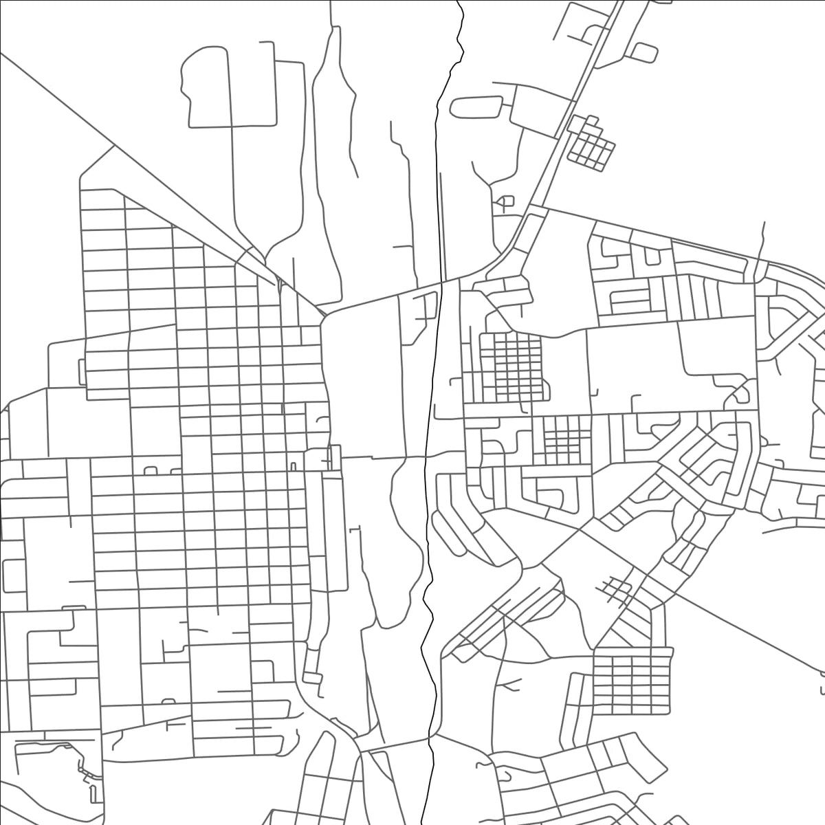 ROAD MAP OF DE AAR, SOUTH AFRICA BY MAPBAKES
