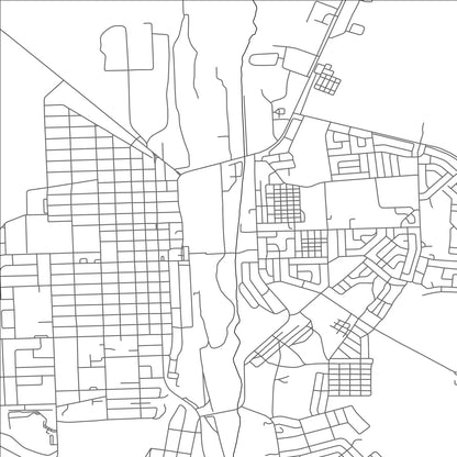 ROAD MAP OF DE AAR, SOUTH AFRICA BY MAPBAKES