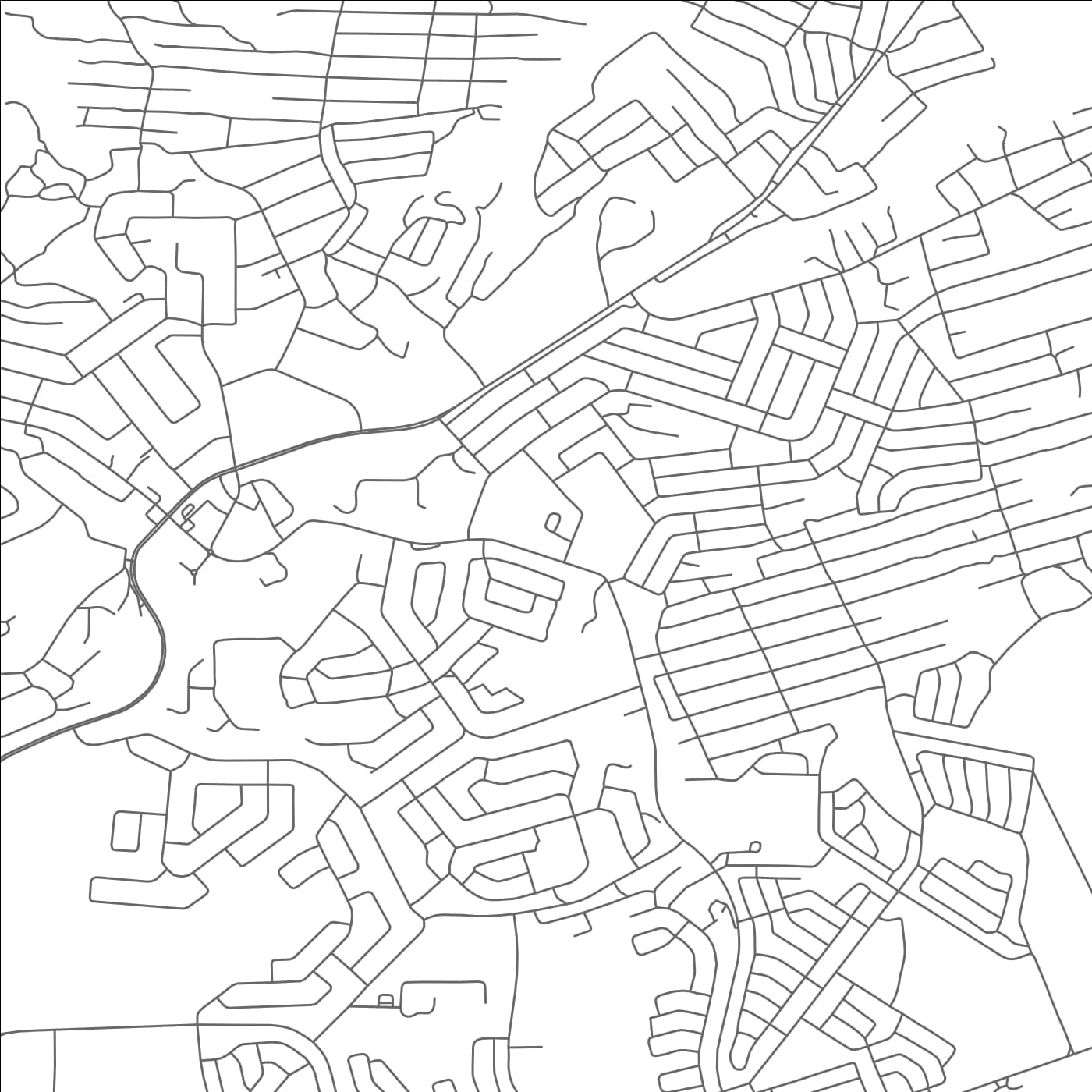 ROAD MAP OF THOHOYANDOU, SOUTH AFRICA BY MAPBAKES