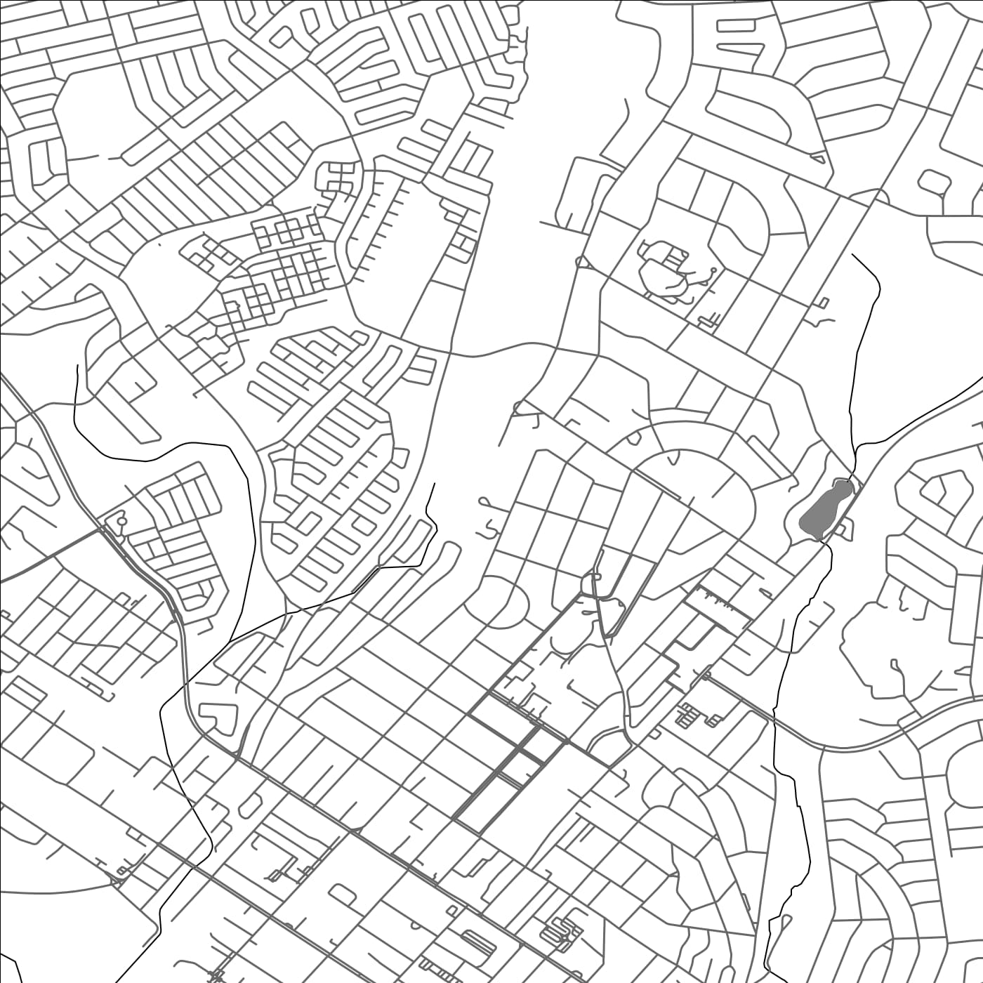 ROAD MAP OF UITENHAGE, SOUTH AFRICA BY MAPBAKES