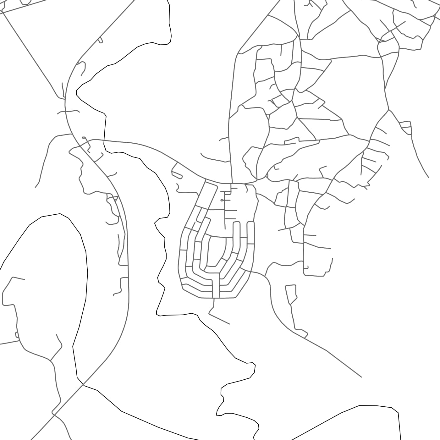 ROAD MAP OF ULUNDI, SOUTH AFRICA BY MAPBAKES