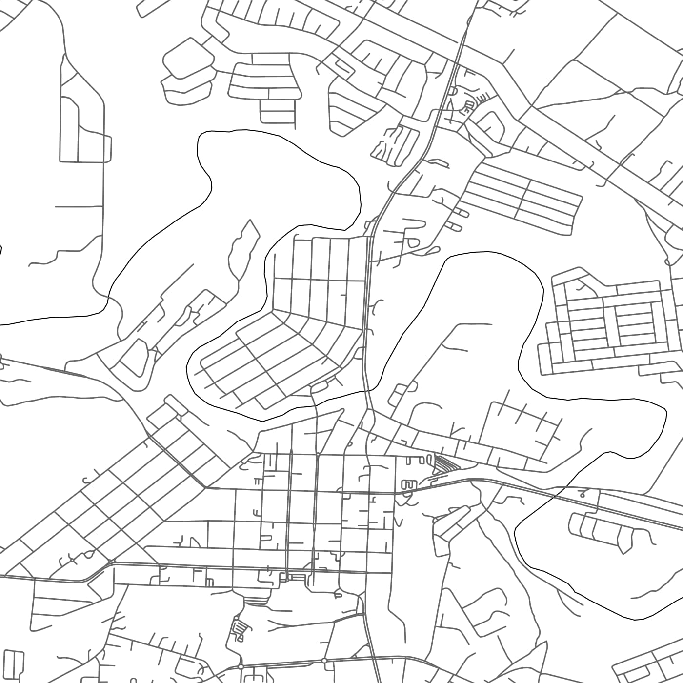 ROAD MAP OF UMTATA, SOUTH AFRICA BY MAPBAKES