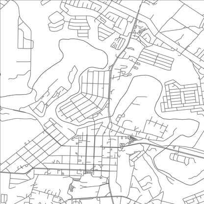 ROAD MAP OF UMTATA, SOUTH AFRICA BY MAPBAKES