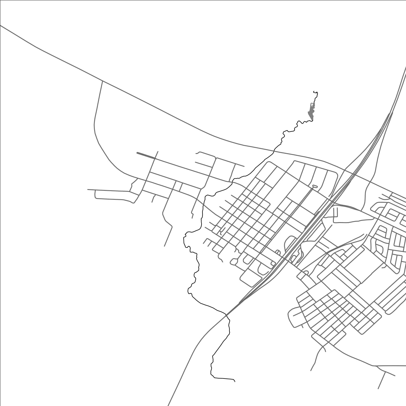 ROAD MAP OF VENTERSBURG, SOUTH AFRICA BY MAPBAKES