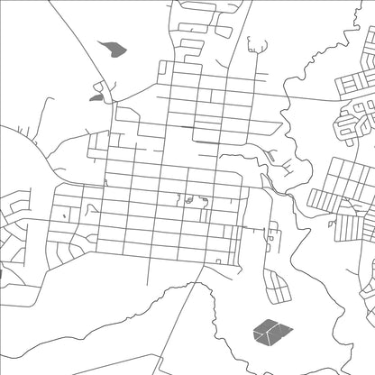 ROAD MAP OF VOLKSRUST, SOUTH AFRICA BY MAPBAKES