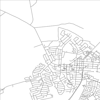 ROAD MAP OF VREDENBURG, SOUTH AFRICA BY MAPBAKES