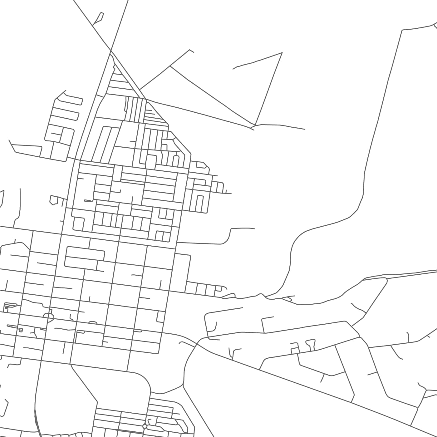 ROAD MAP OF VRYBURG, SOUTH AFRICA BY MAPBAKES